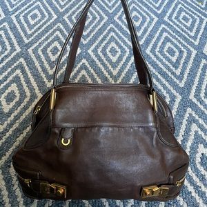 Chloe satchel Authentic.  Brown leather. EUC